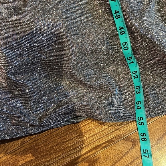 Vintage style Crystal Doll Sequin glitter maxi prom cocktail  Dress Ruff Sz 4 - Picture 8 of 15